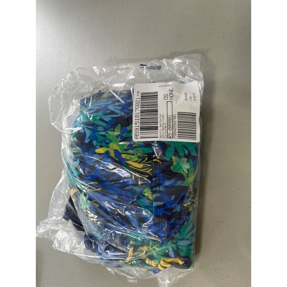 Denim and Co Beach Bike Short Tankini Mastectomy Friendly Sz 14 Blue Coral Swim - Picture 8 of 11